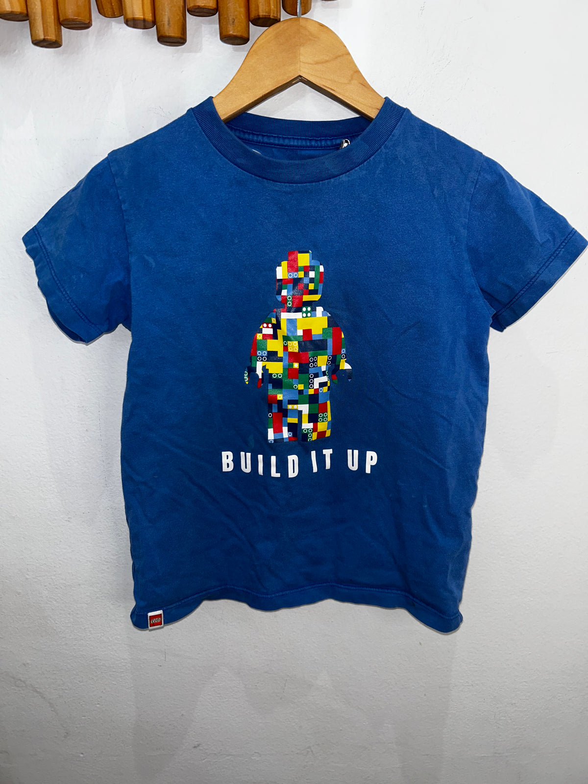Blue lego build tee 5-6y