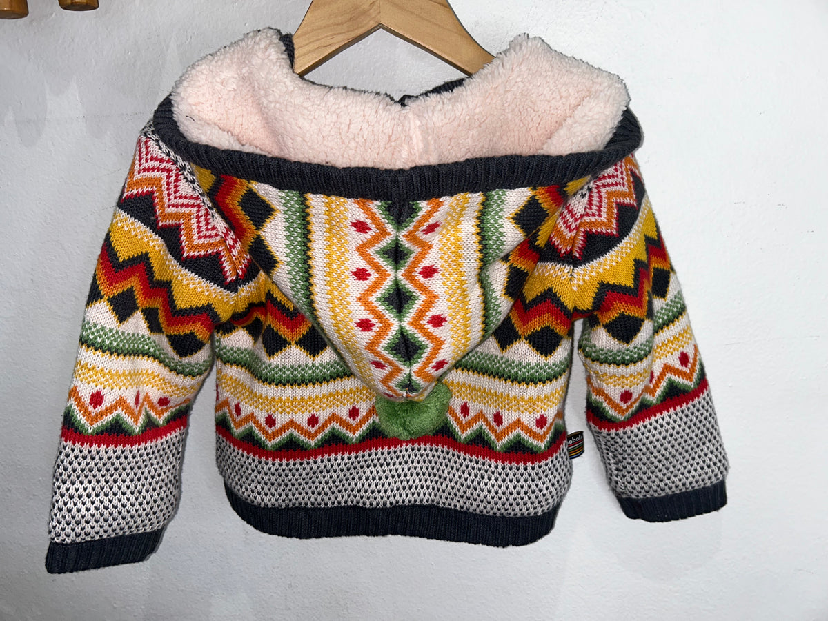 Boboli furry colourful sweater 18m