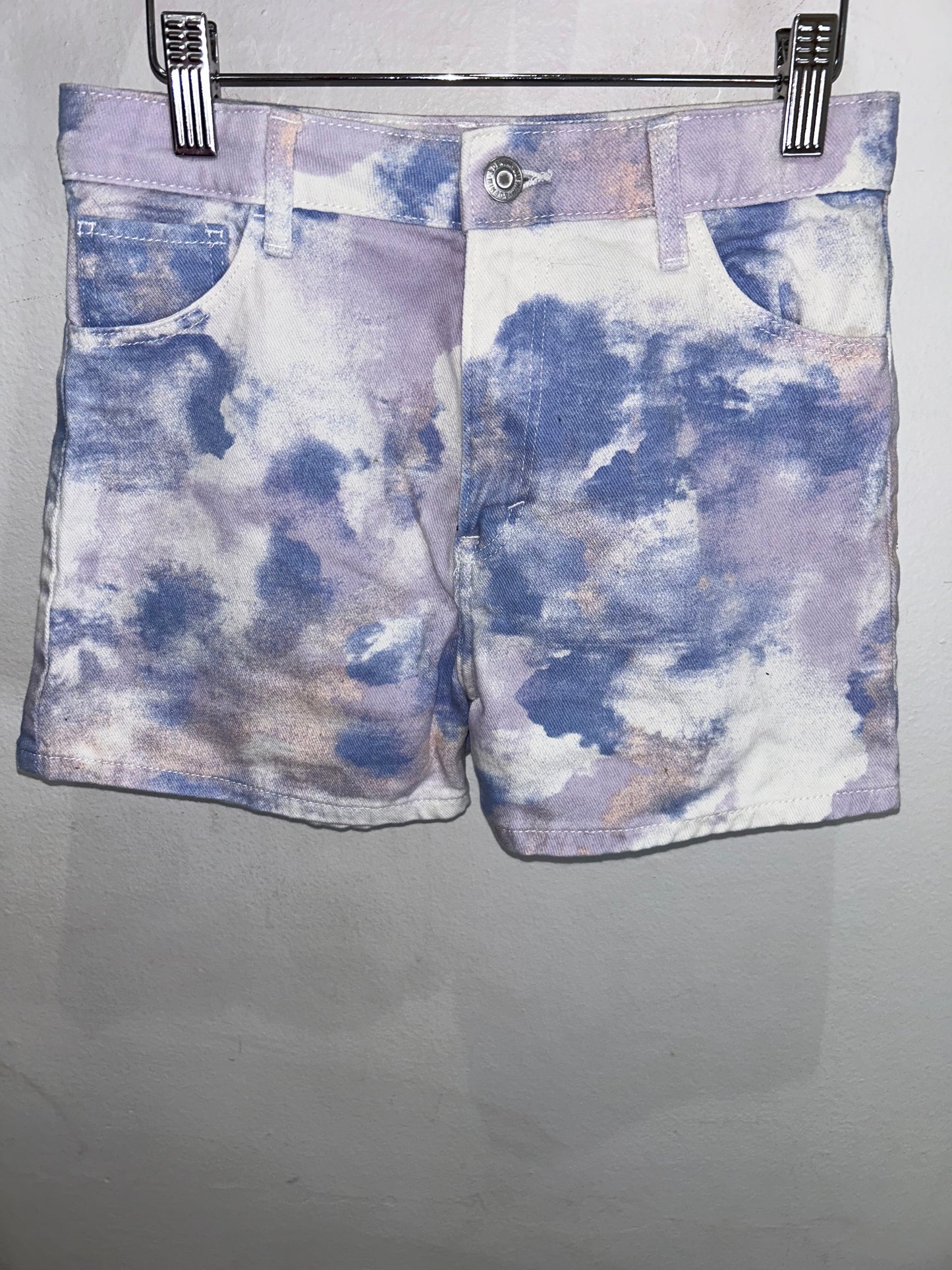 Tie dye denim shorts 11-12y