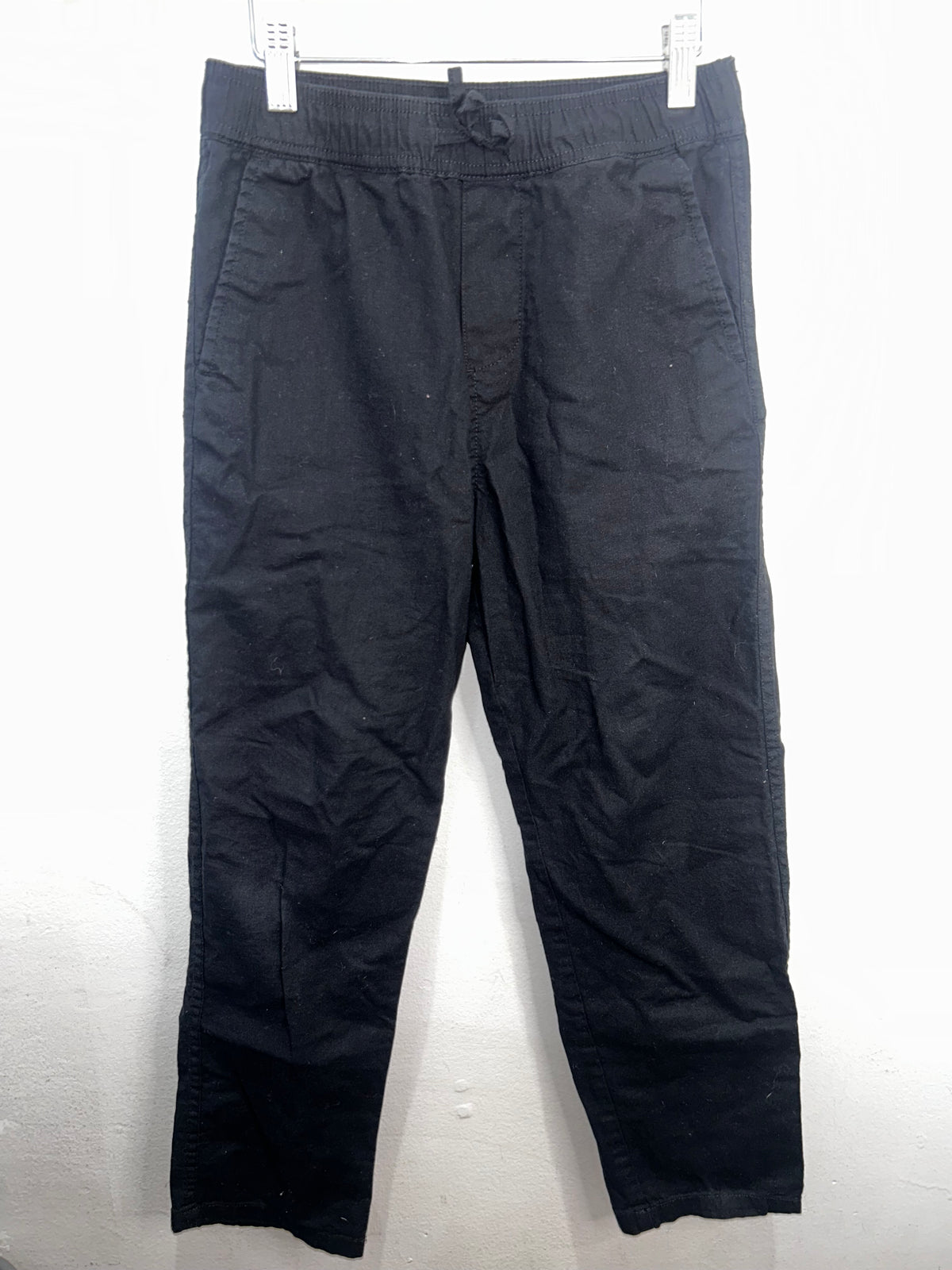 Black relaxed lightweight pants 10-11y