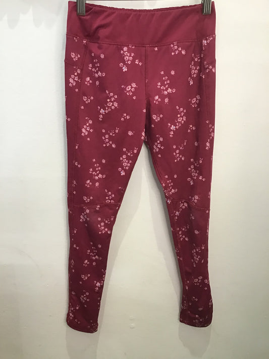 Maroon activewear leggings 10y