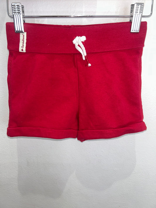 Red jogger shorts 5y