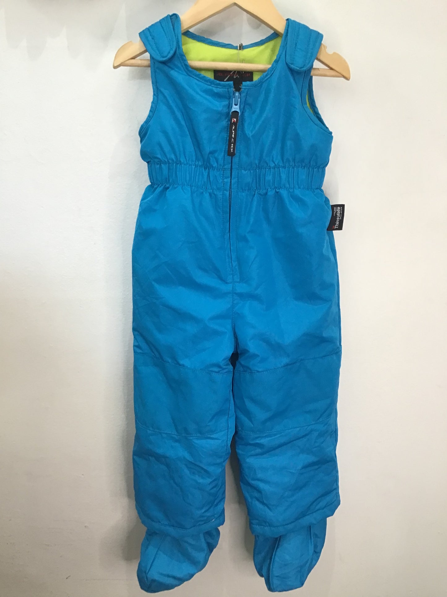 Blue bib snowpants 24m
