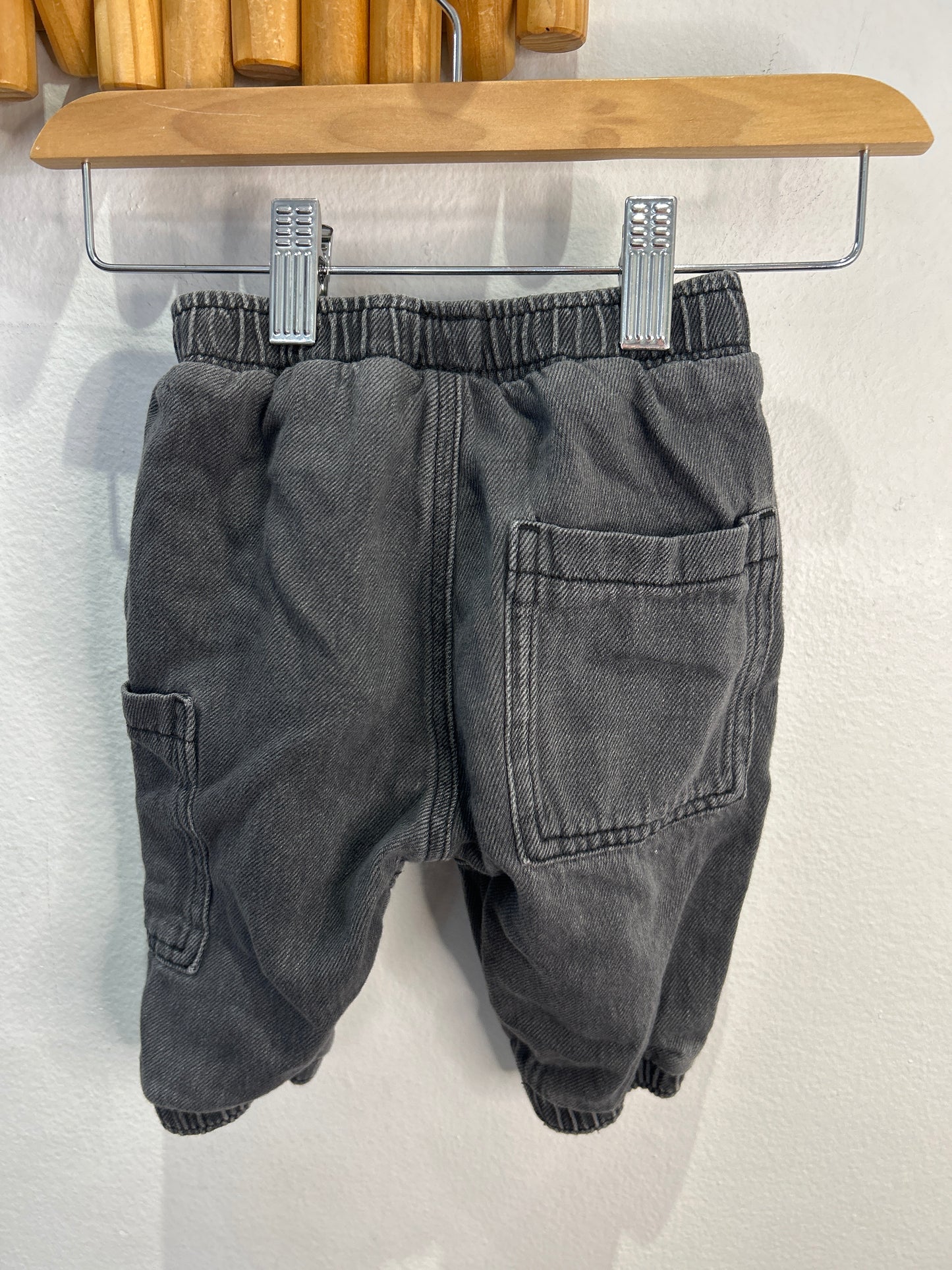 Black jogger jeans 9-12m