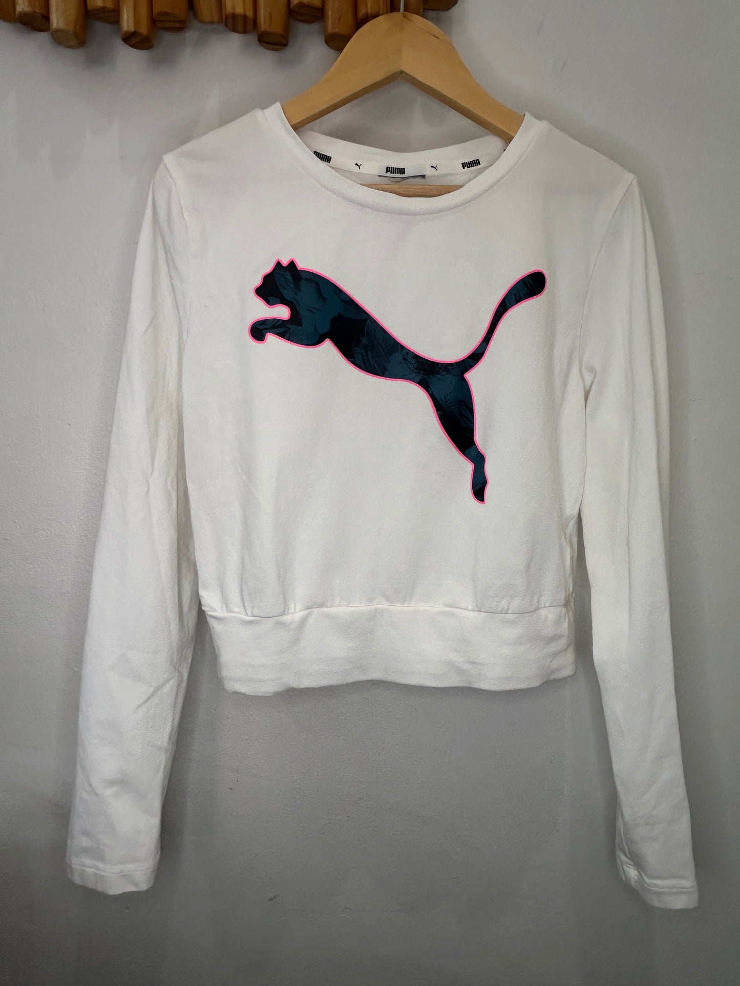 Puma blue logo pullover 6-7y