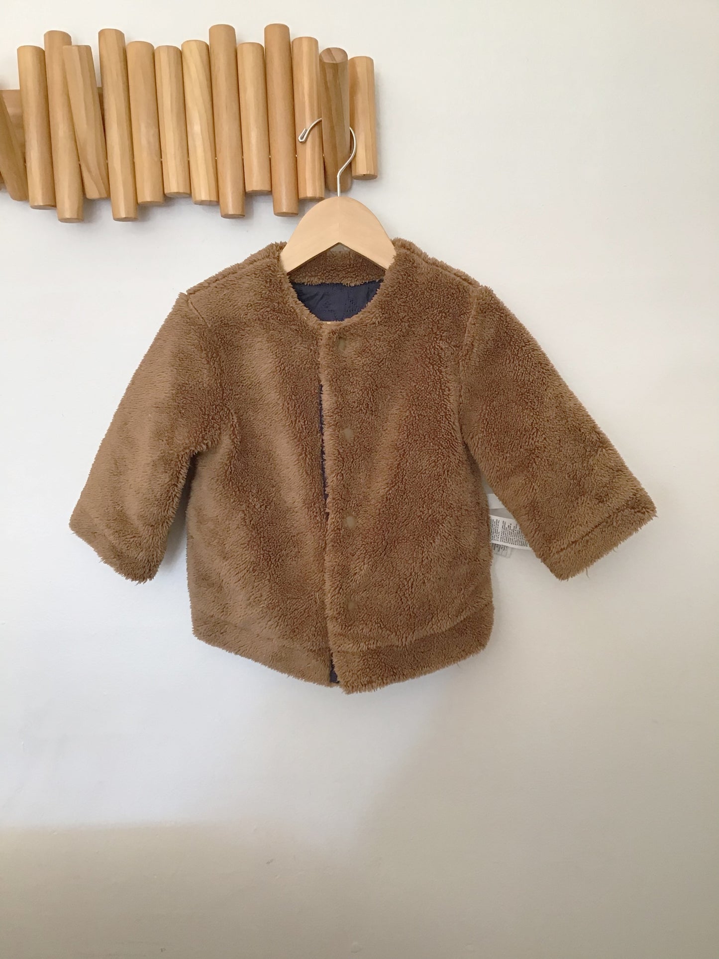 Quilted furry lined jacket 12-18m