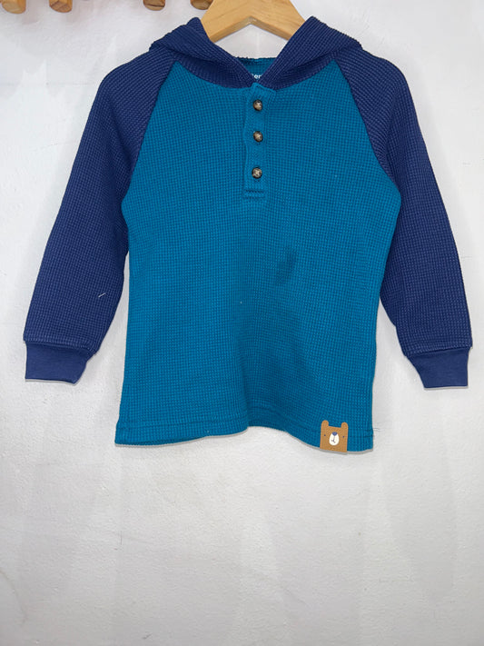 Teal Navy Tee 2y
