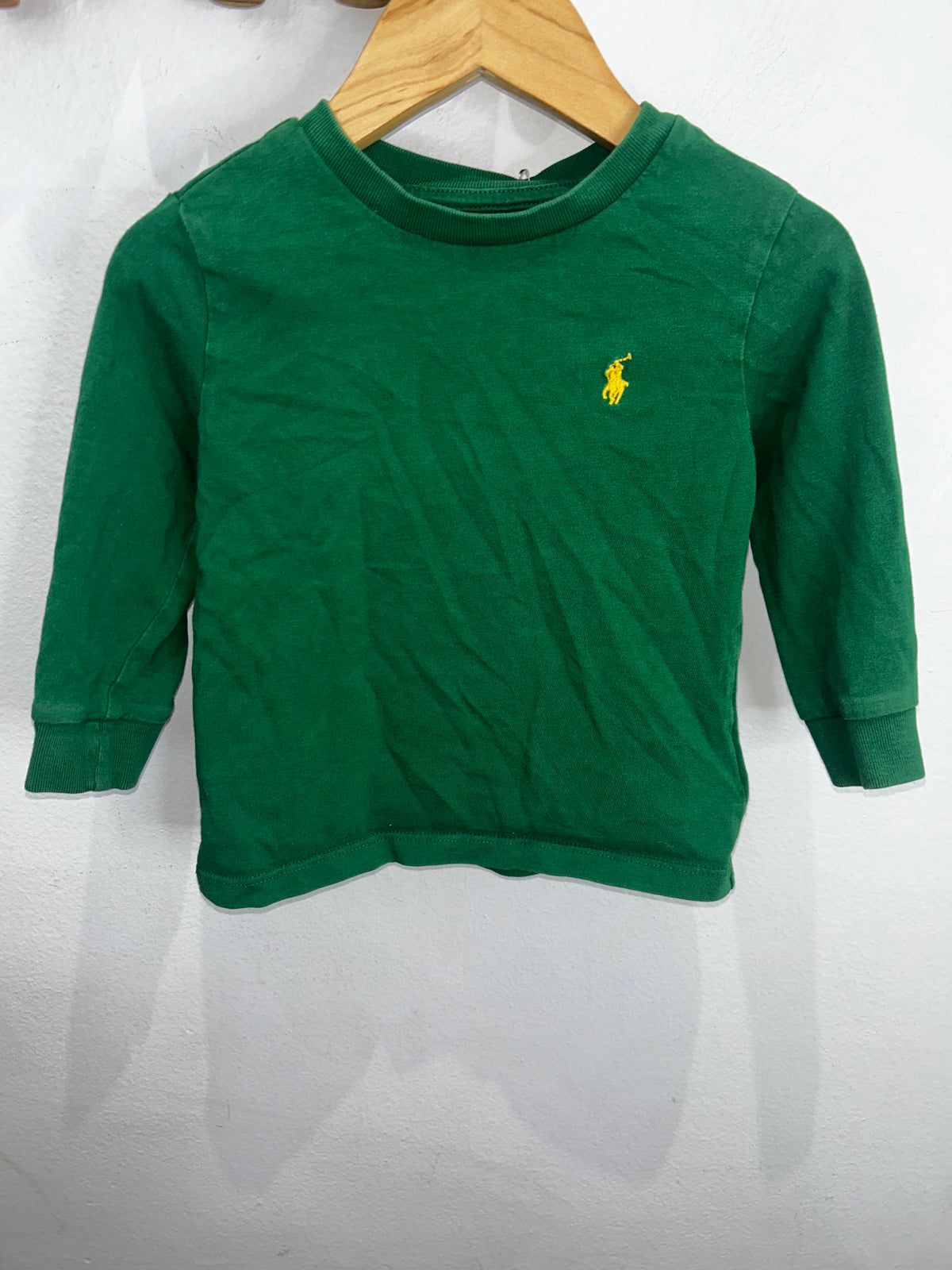 Bright green longsleeve 18m