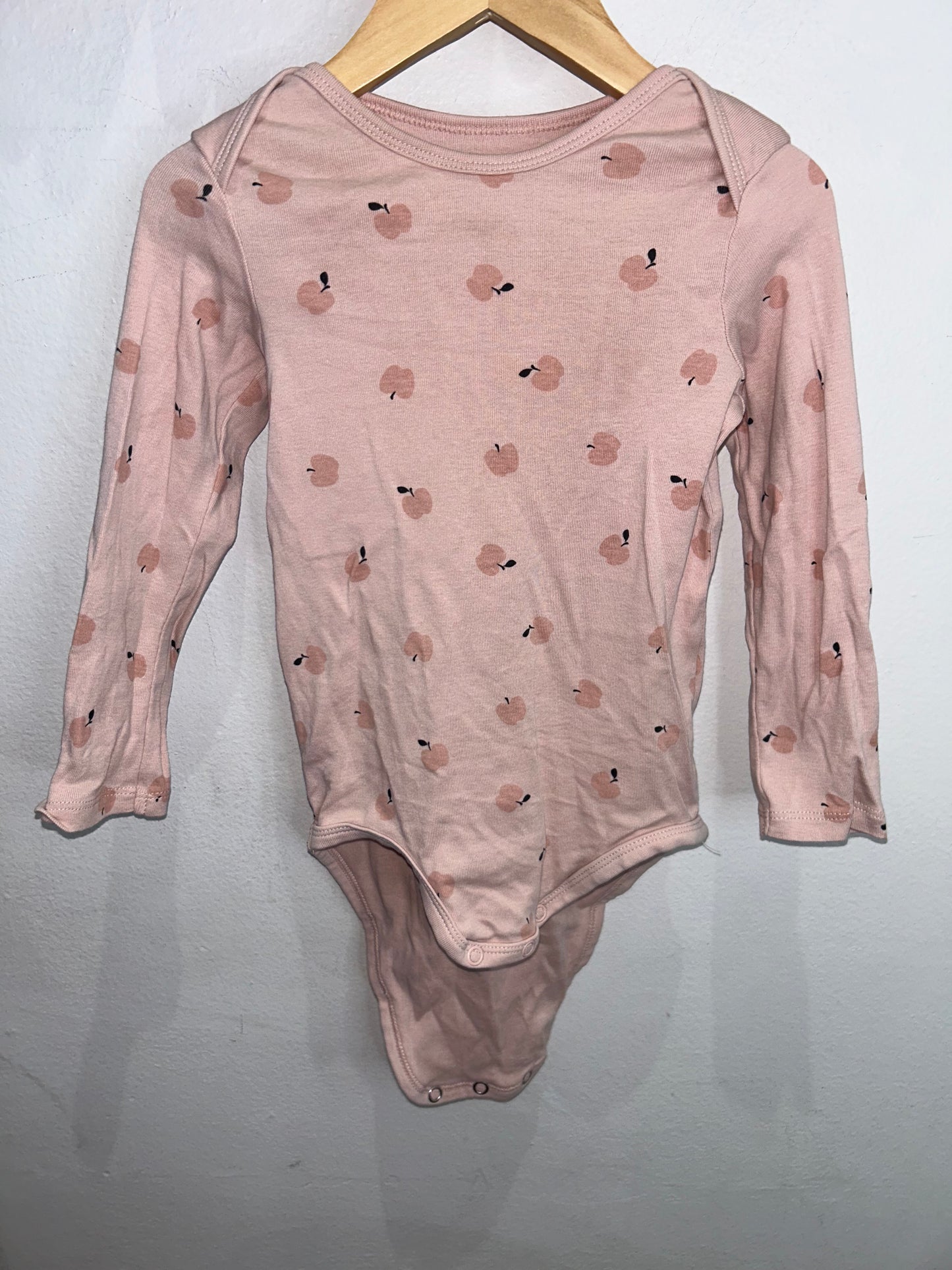 Pink apples onesie 18-24m