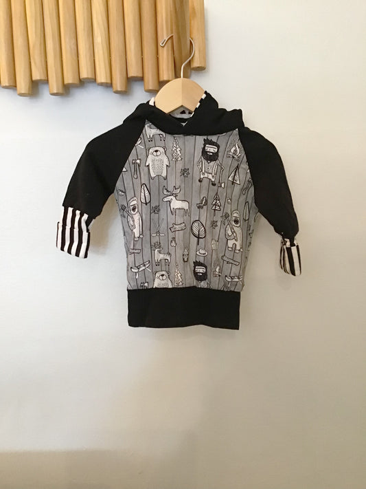 Hand made bamboo forest pullover 12-18m