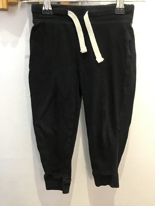 Black joggers white drawstrings 18-24m