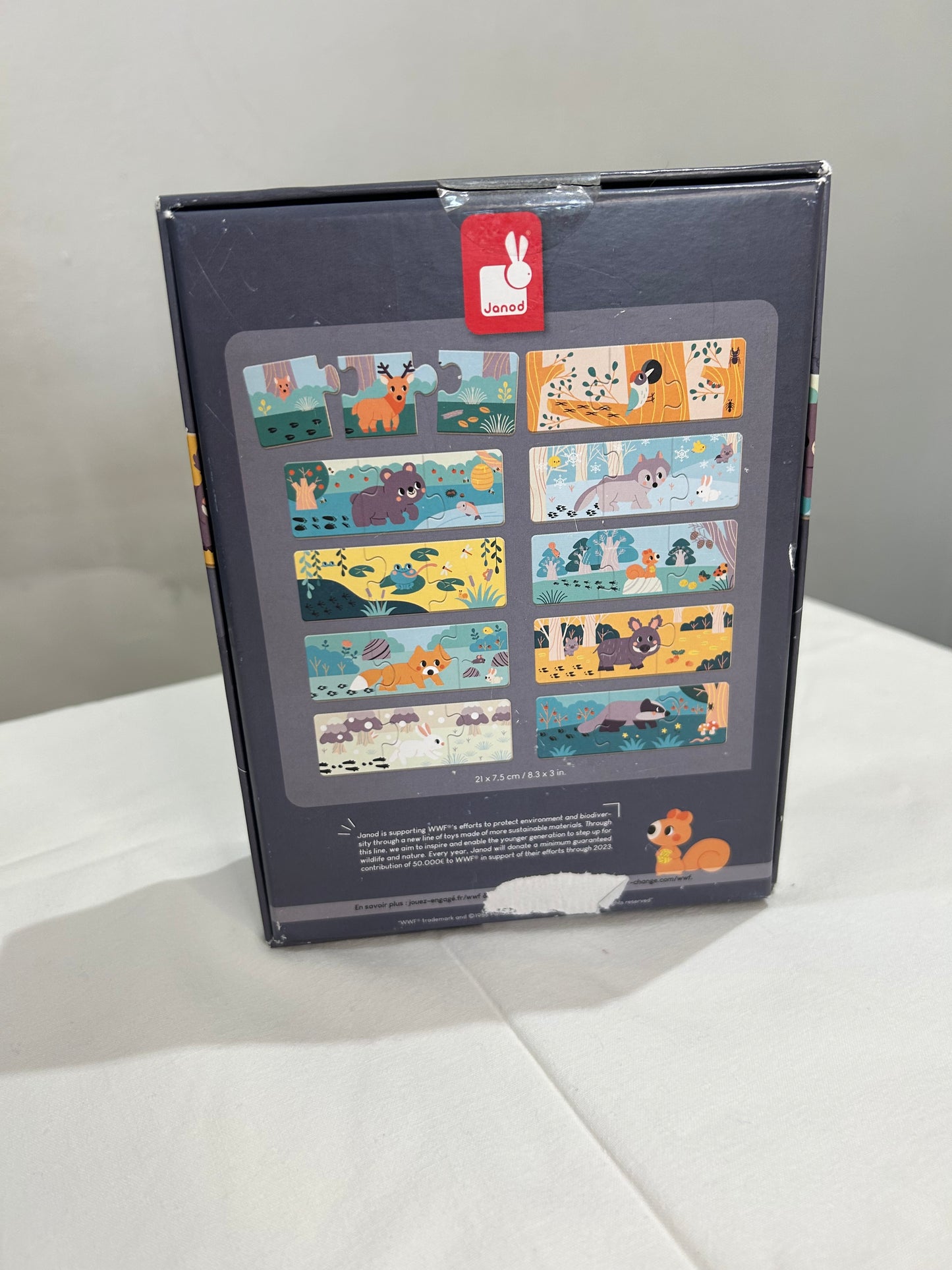 Janod 3 piece animal puzzles (10 puzzles)