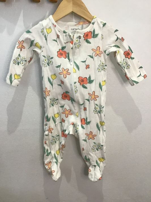 Sleeper white w flowers 6m