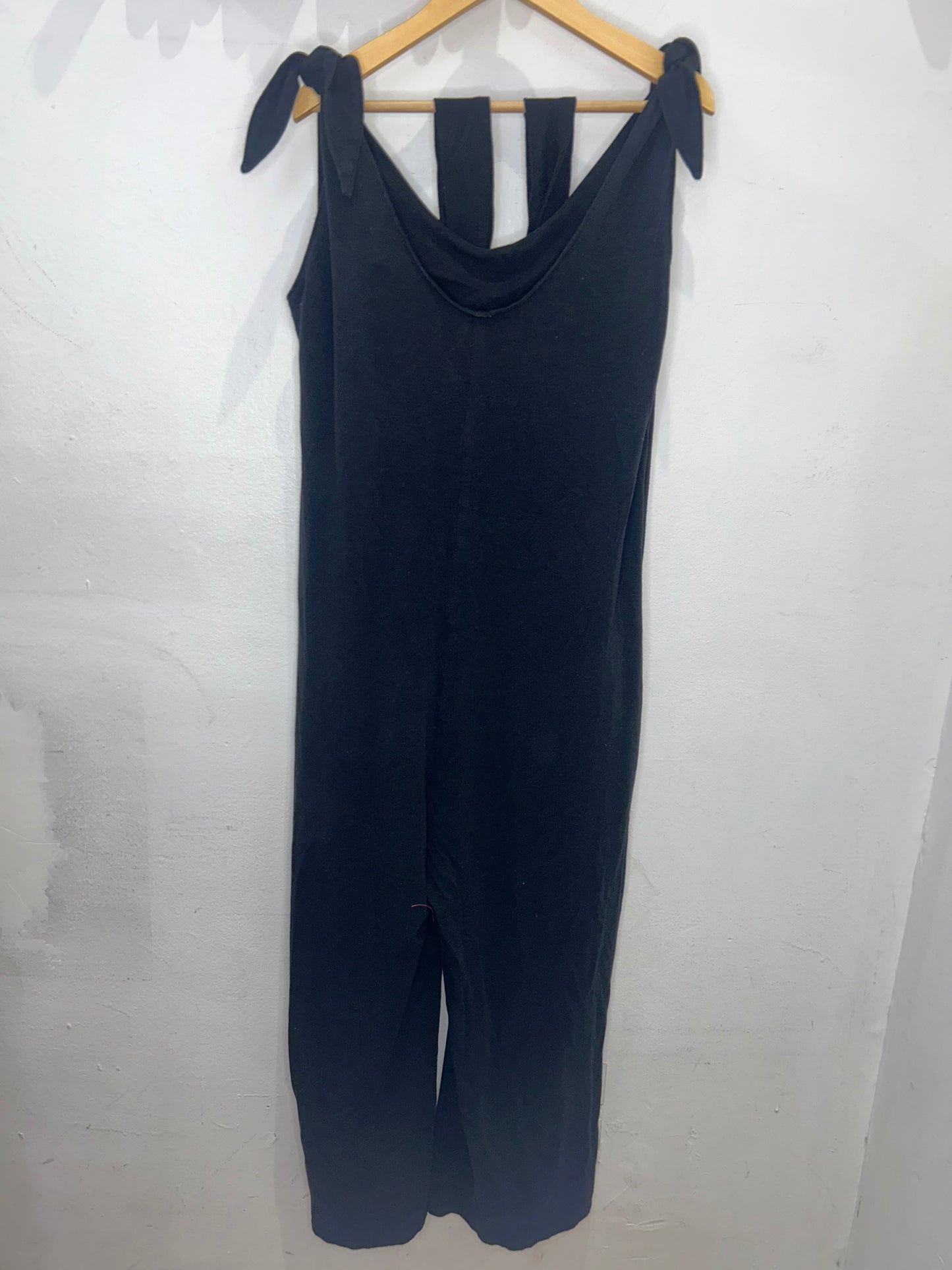 Adult Romper  w Ties Black XS