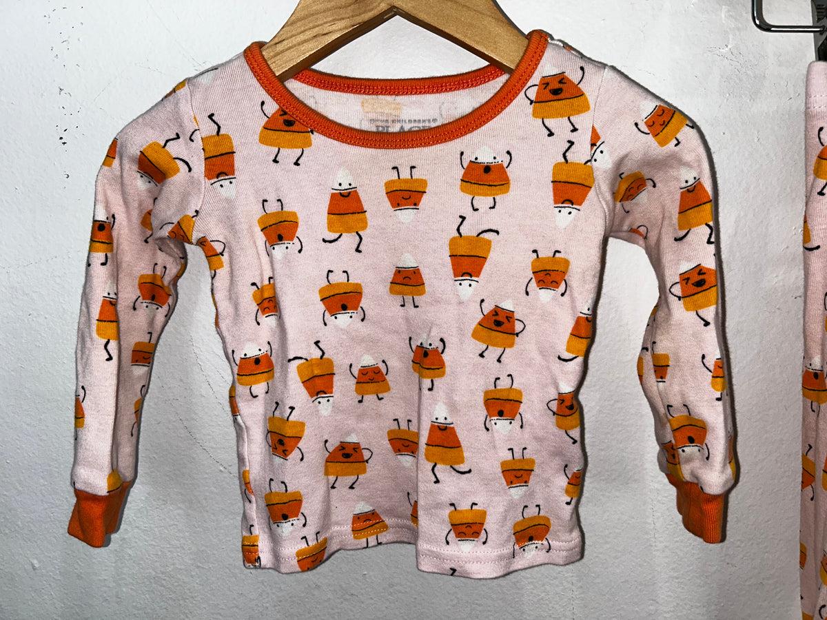 Candy corn pyjama 6-12m
