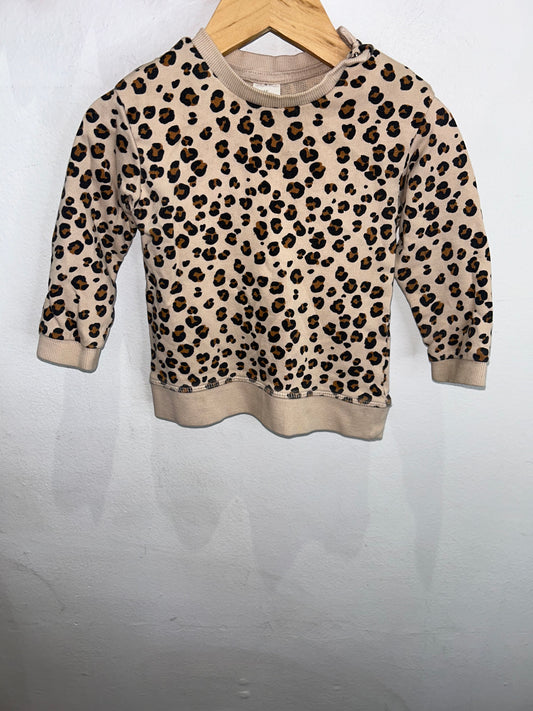 Leopard pullover 9-12m