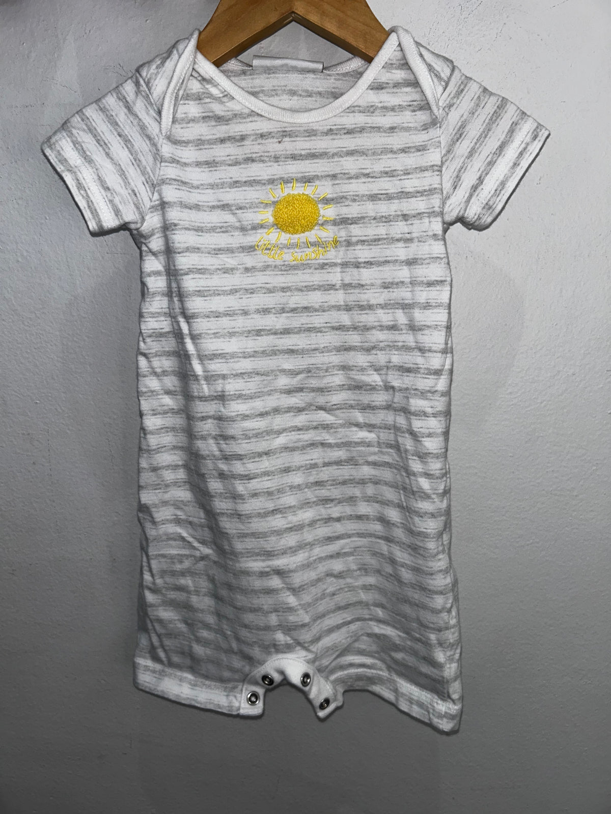 Little Sunshine shorty romper 9-12m