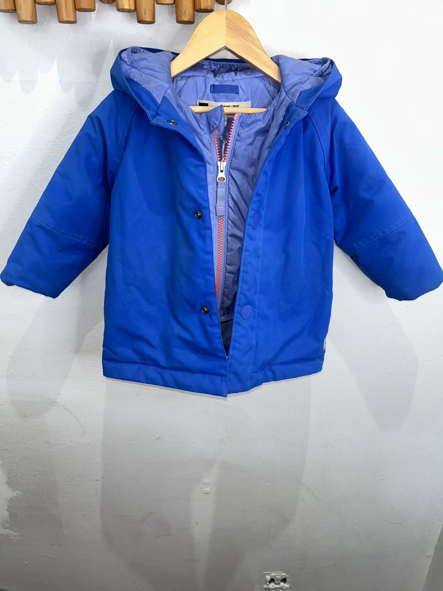 MEC blue jacket  midweight 18m