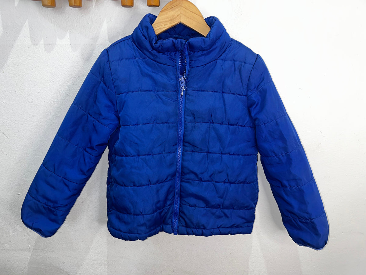 Bright blue lightweight puffer 5y