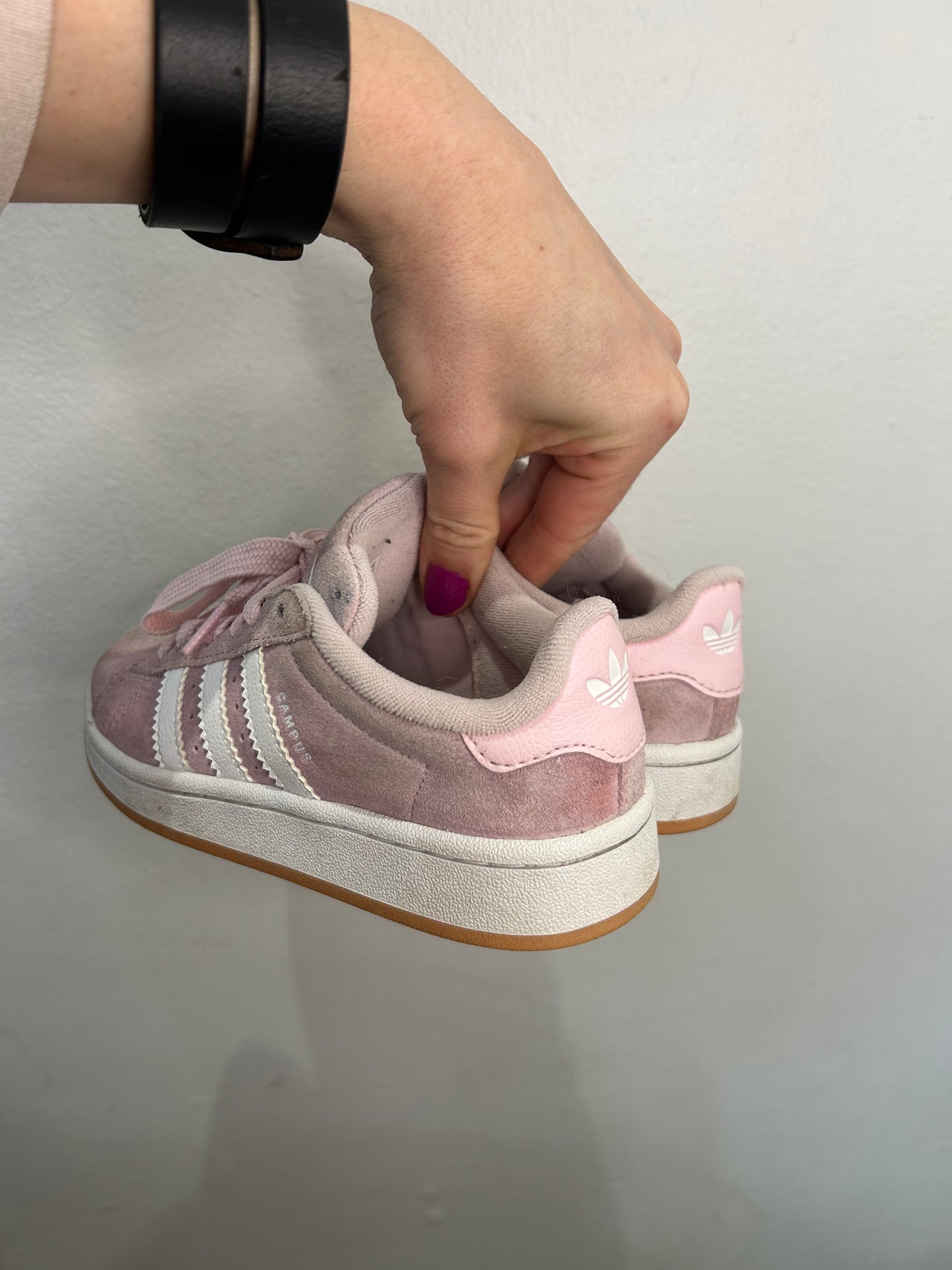 Y1 Adidas pink seude shoes