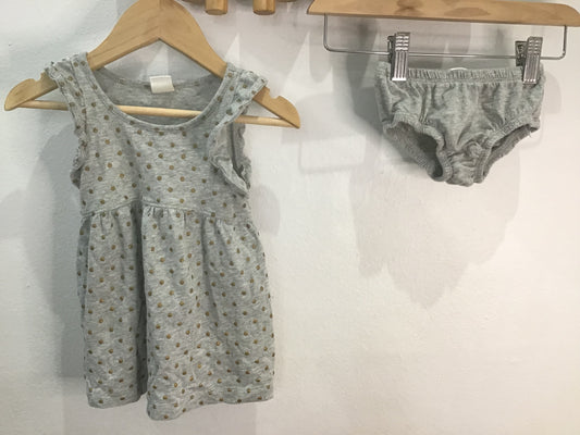 Dress gold dots 12-18m