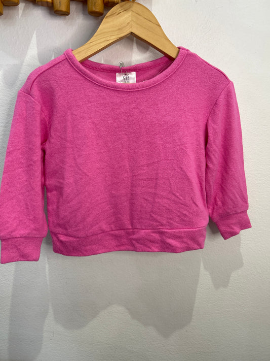 Pink knit longsleeve 12-18m NEW