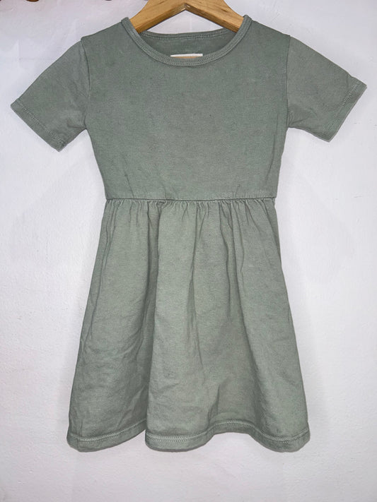 Minimioche green dress 1-2y