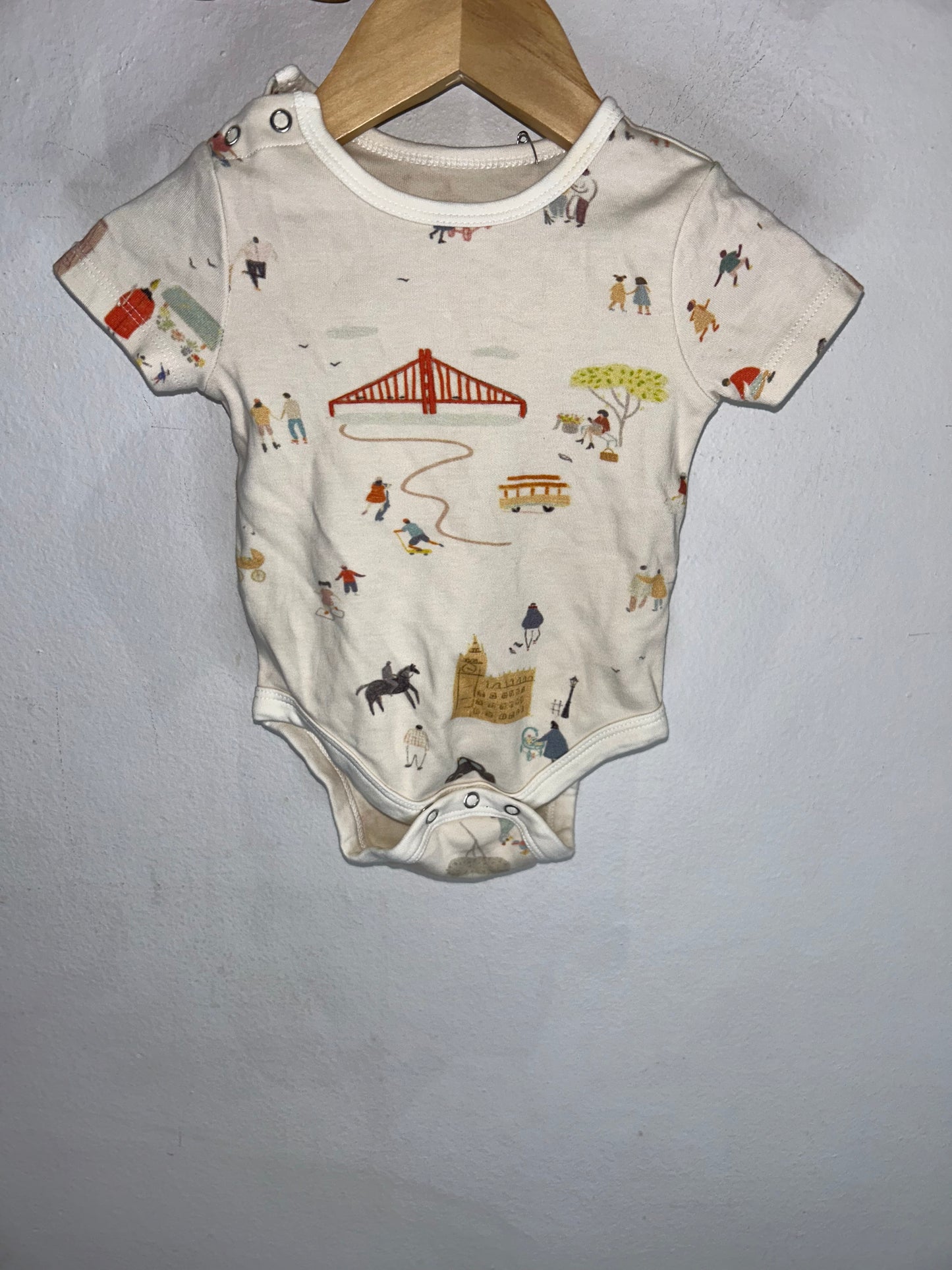 London Print Onesie 0-3m