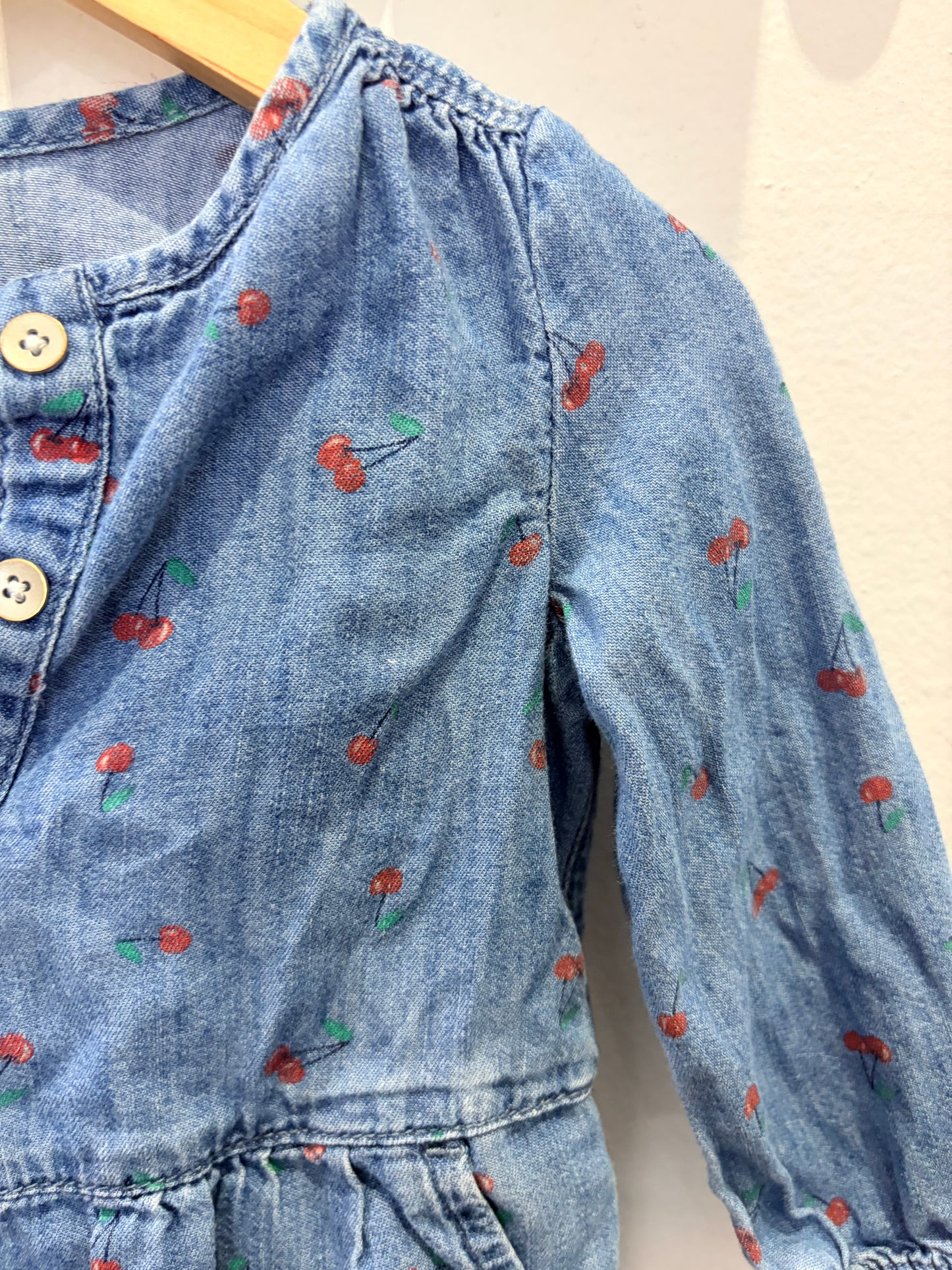 Cherries coveralls 6-12m