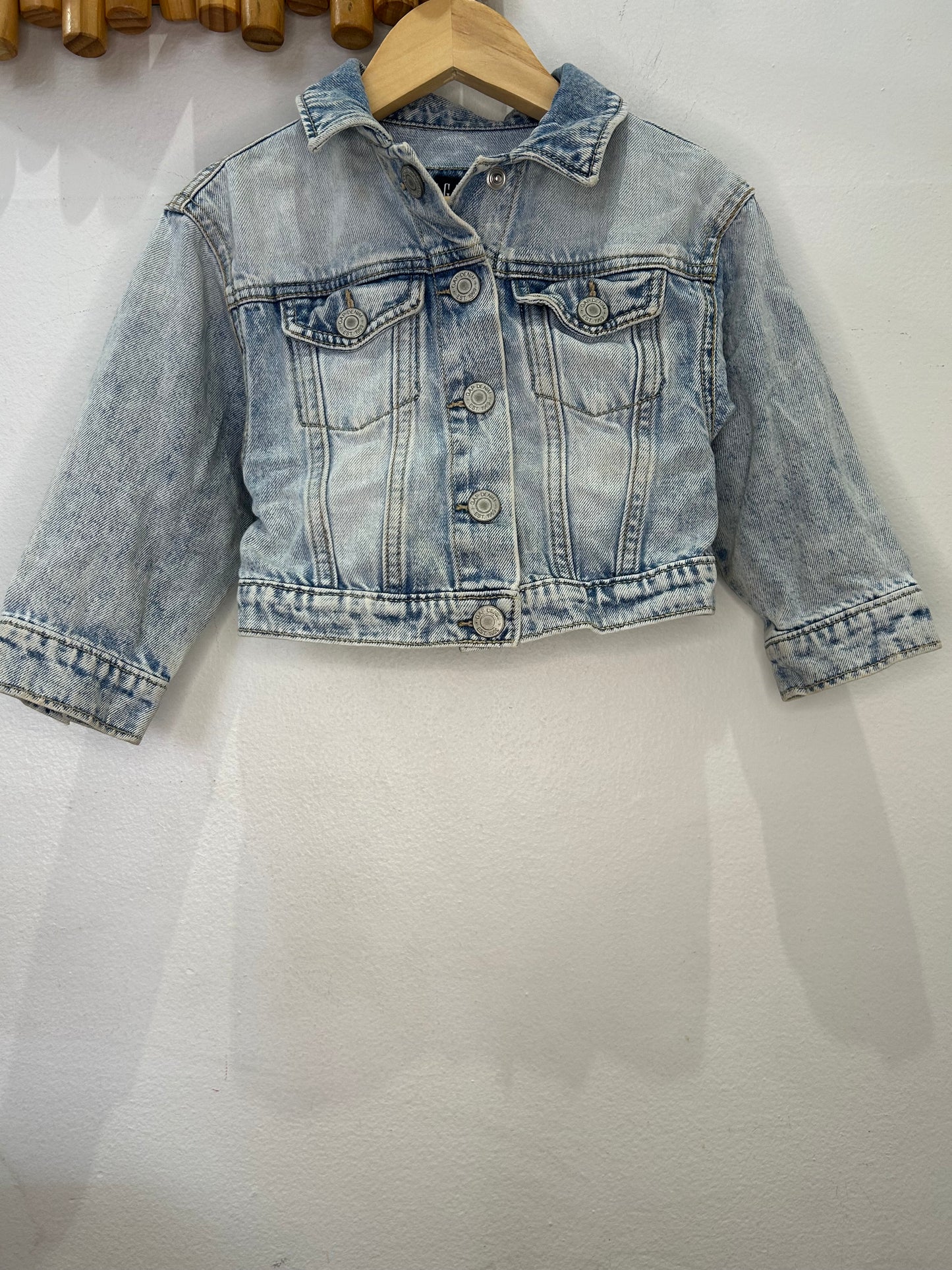 Acid wash denim jacket 2y