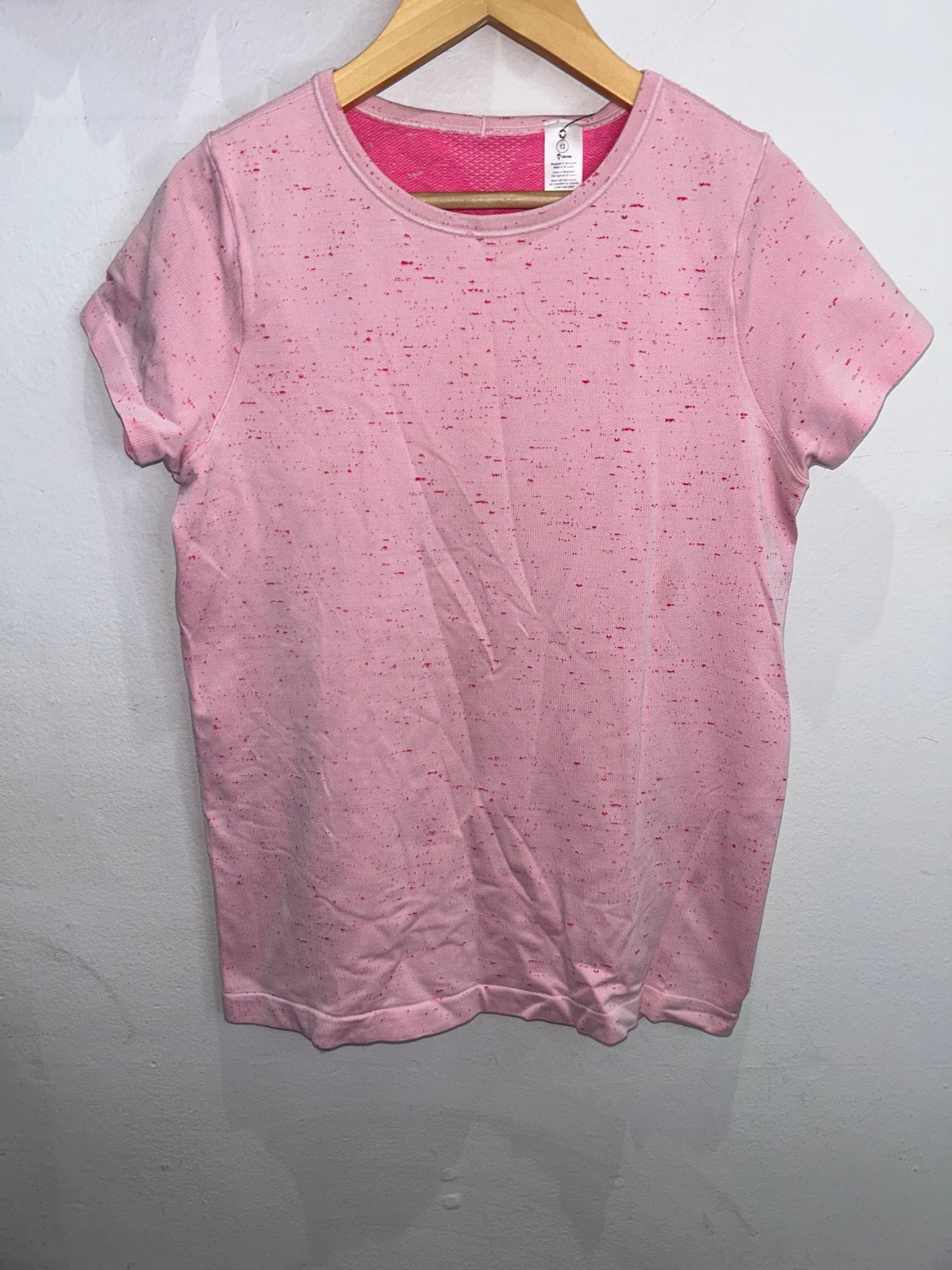 Pink activewear tee 12y