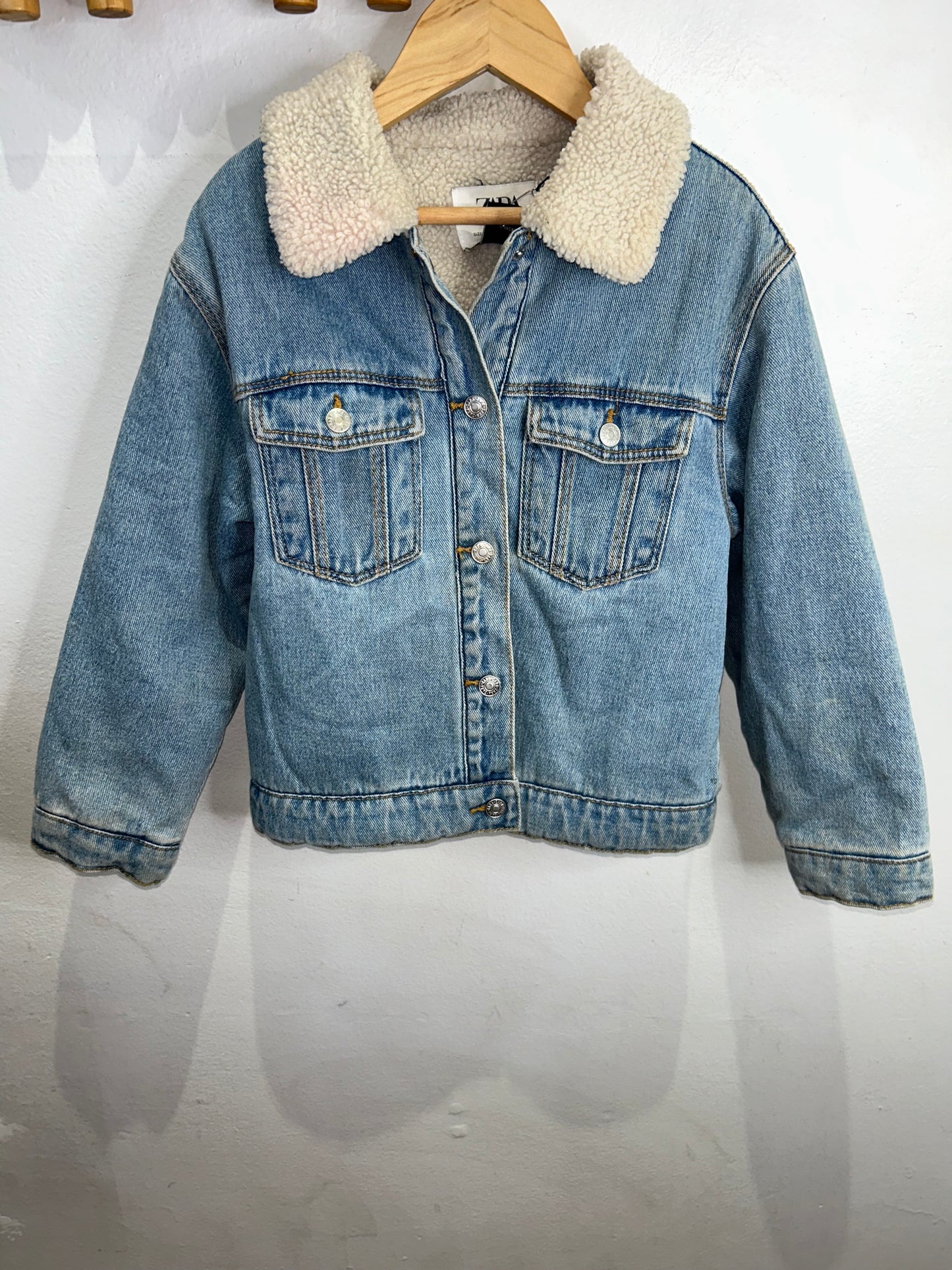 Minnie Mouse furry lined jean jacket 4-5y