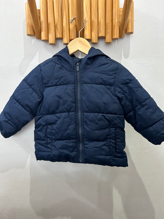 O Navy lightwieght puffer 18-24m