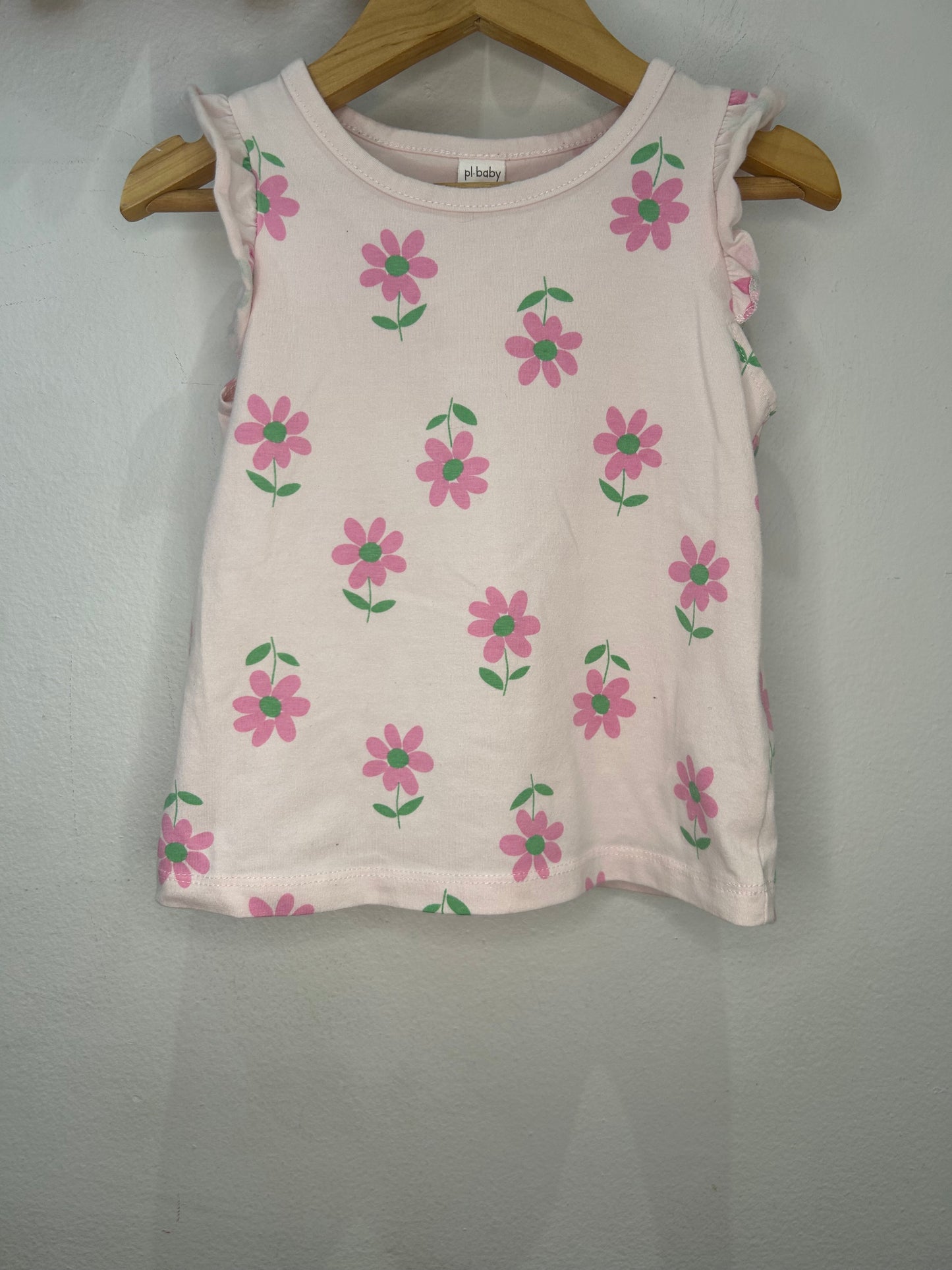 Pink flowers tanktop 24m