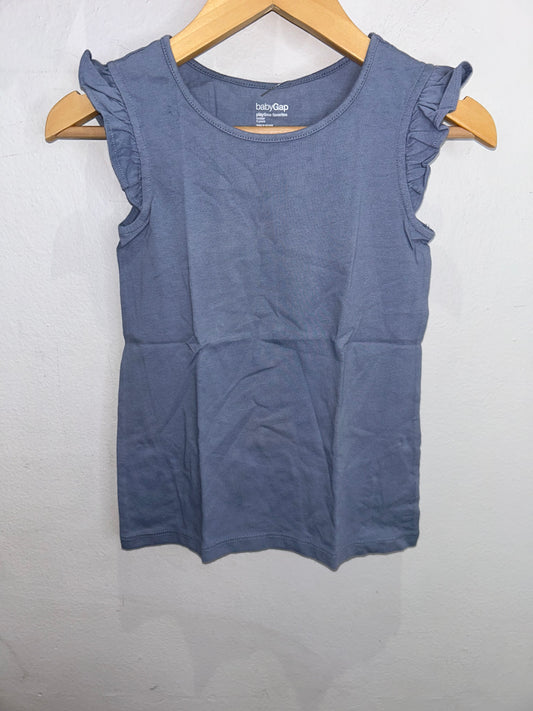 Blue ruffle tanktop 5y NEW