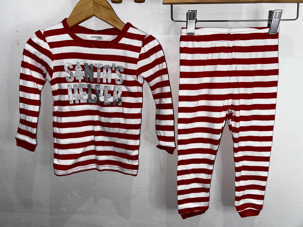 Santa's helper pyjamas 18m