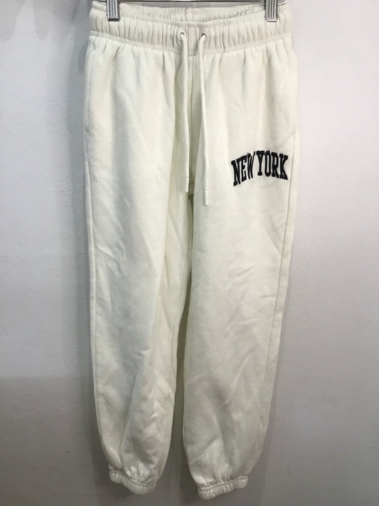 Pants white jogger 10-12y