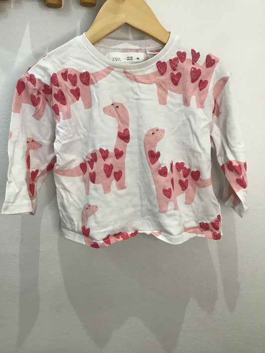 Tee sparkly dinos 12-18m