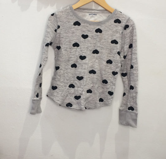 Black hearts waffle longsleeve 8y