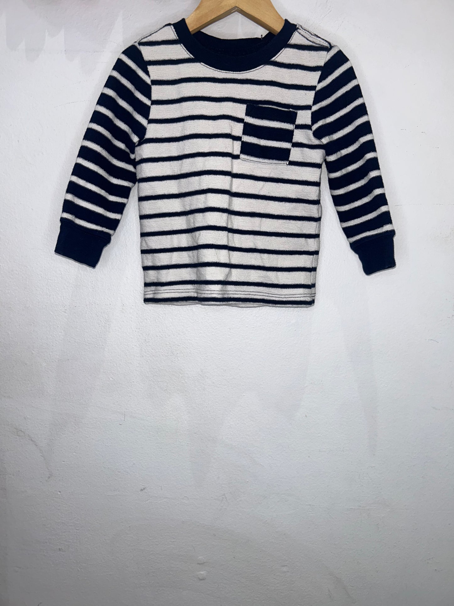 Blue stripes texutre longsleeve 18m