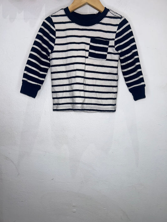 Blue stripes texutre longsleeve 18m
