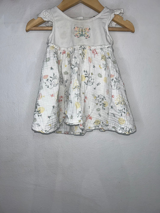 Embroidery butterfly dress 6m