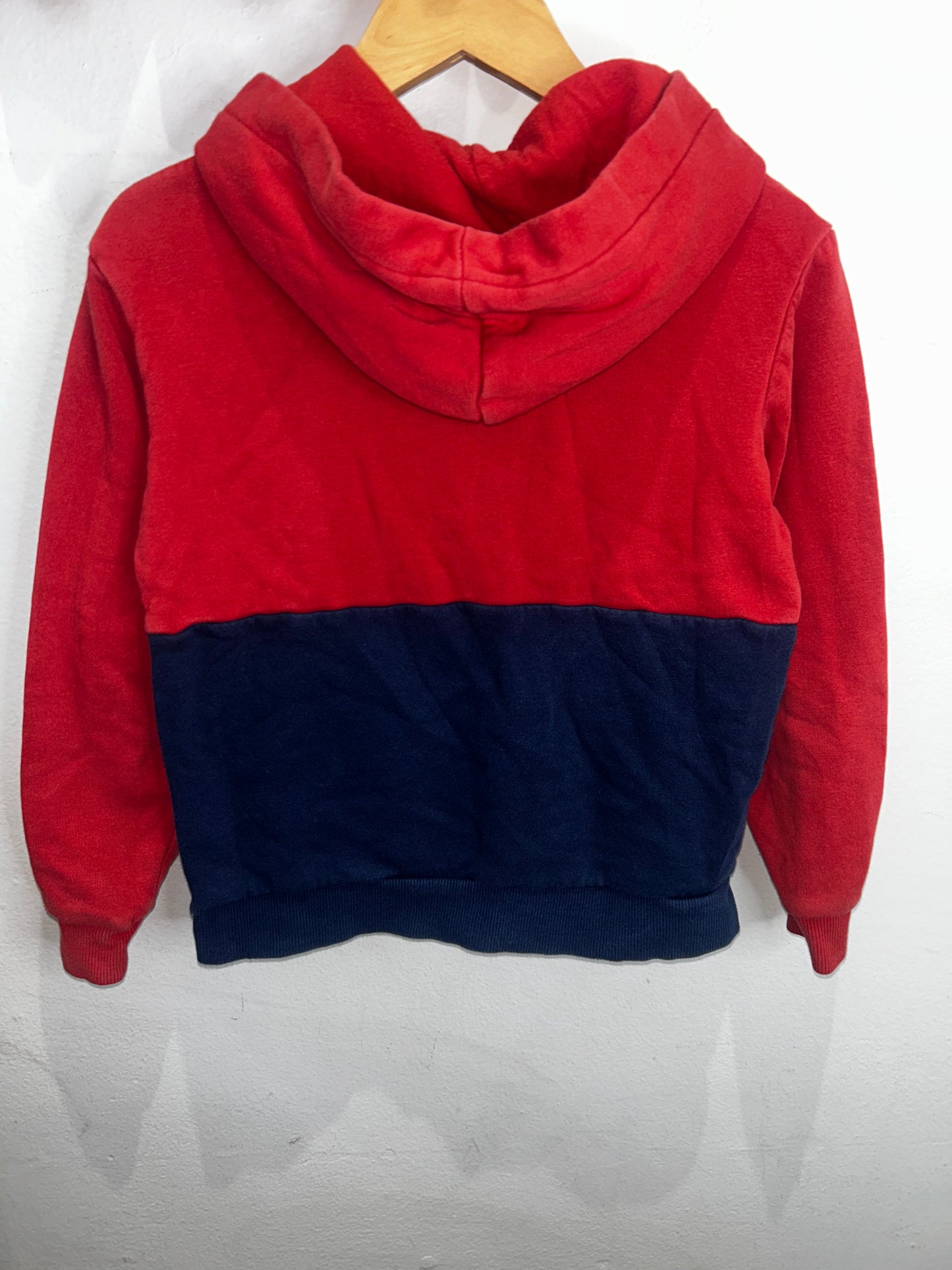 Red and blue hoodie 6-8y