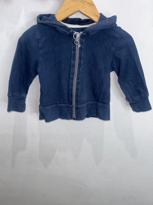 Minimioche navy sweatshirt 6-12m
