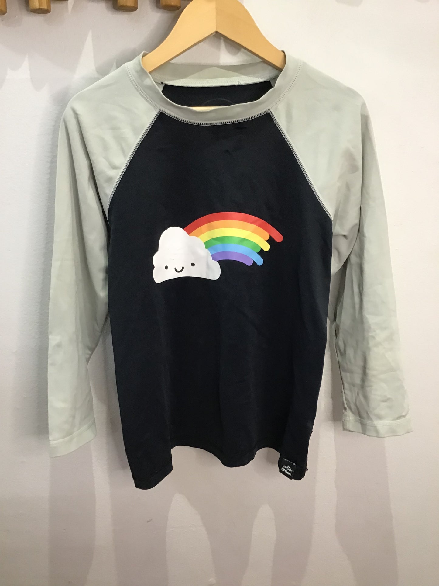 Whistle & Flute rainbow rashguard 9-10y