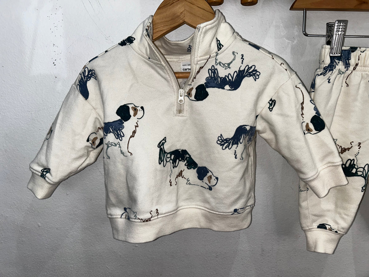 Dog sketches jogger set 6m