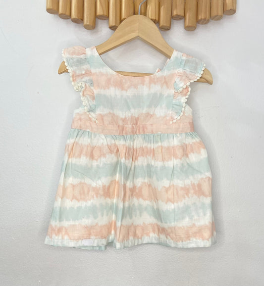 Pastel watercolours dress 2y