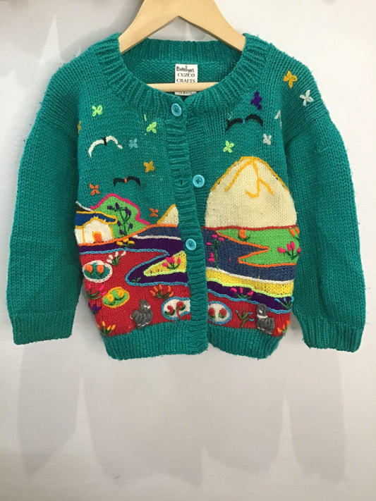 Peruvian knit sweater 3y*