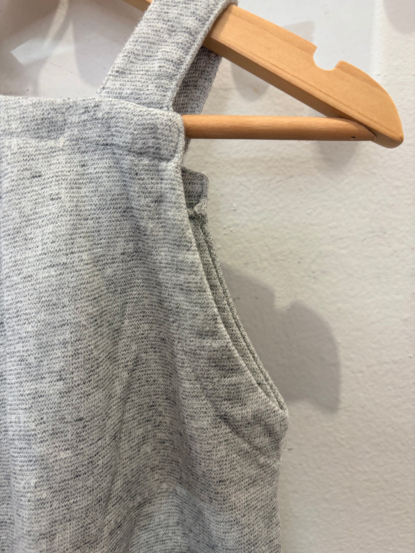 Light grey romper 6-12m