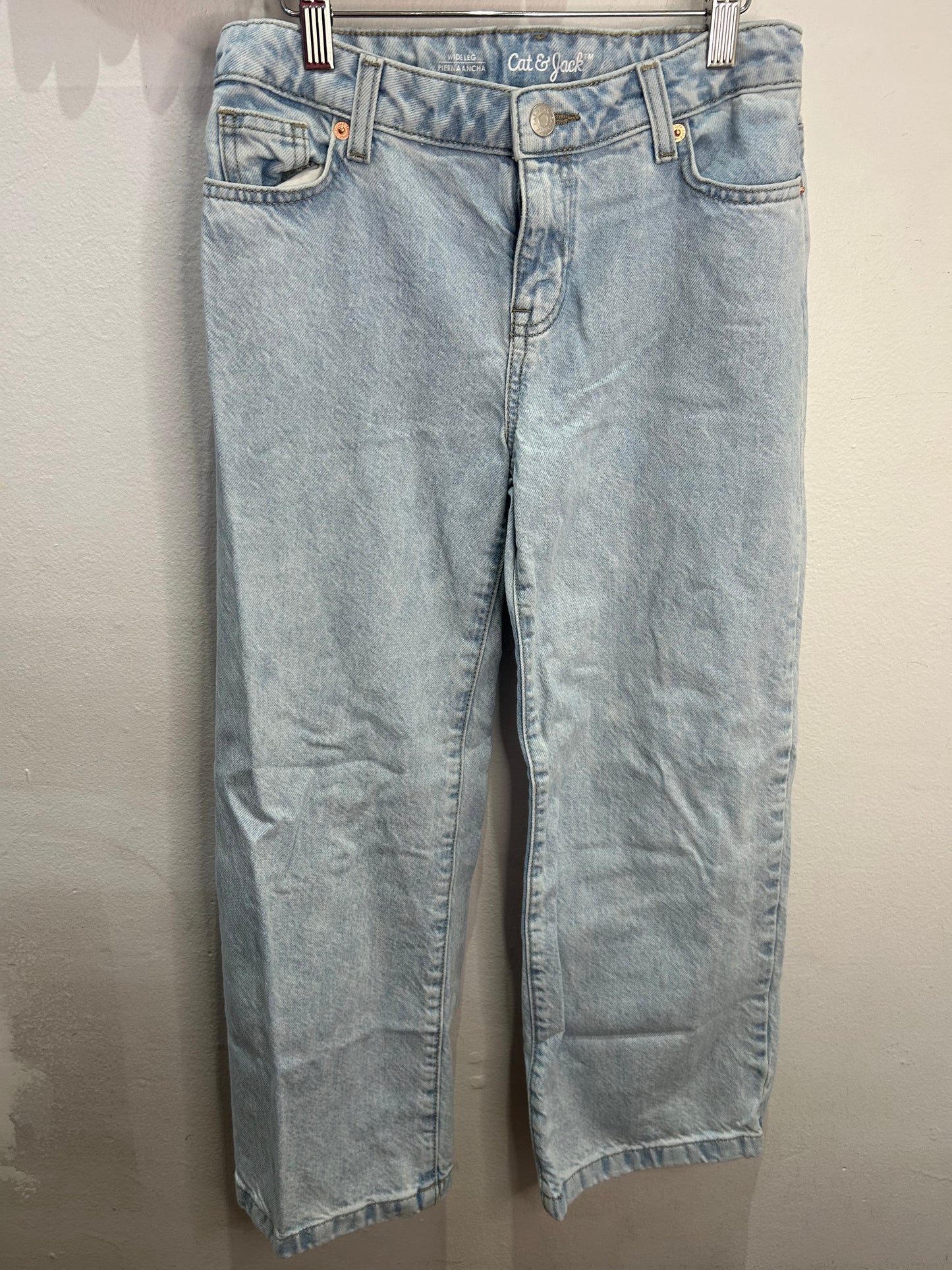 Light wash wide leg jeans 10y